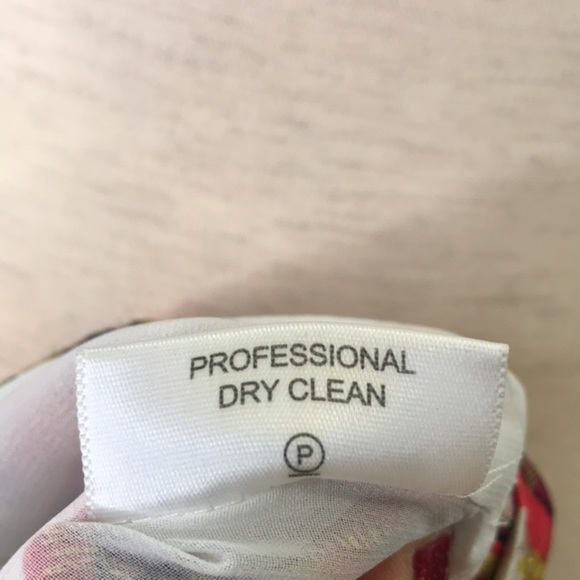 TORY BURCH Lisa Ikat Silk Voile Tunic Blouse sz 2 - Picture 11 of 12